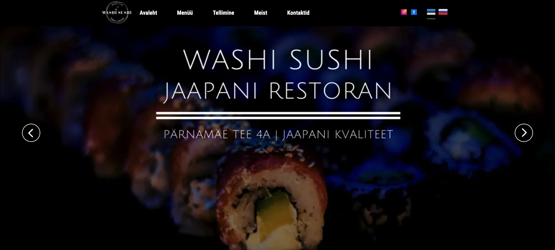 Website for Japanese Cuisine Restaurant